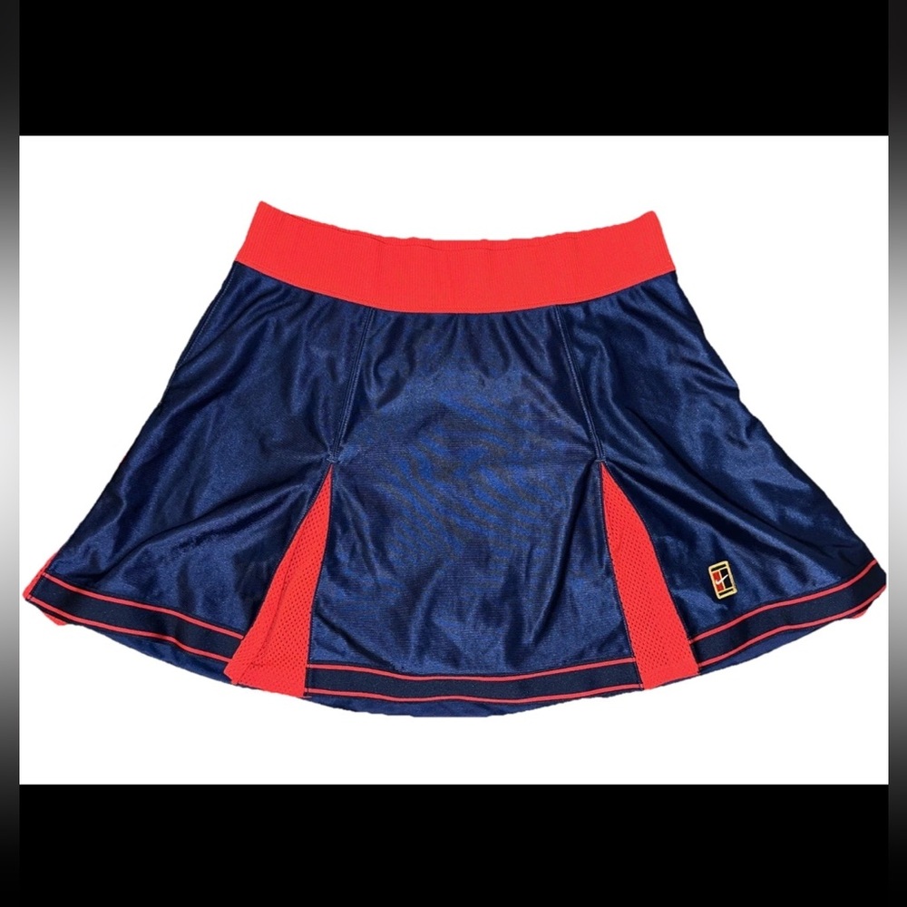 Nike Womens Medium Emma Raducanu Tennis Skirt Blue Red Large Pickleball Flaws